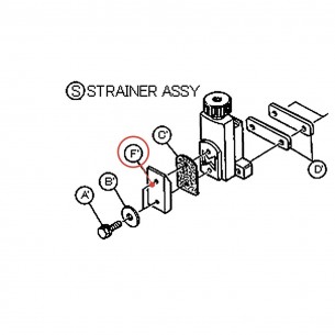 Plaque de fixation de timbre SA - YAMAHA U0202270