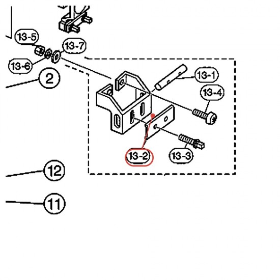 Plaque guide de timbre - YAMAHA U0203140
