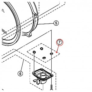 Nylon Washer SA-(M) R - YAMAHA U0207330