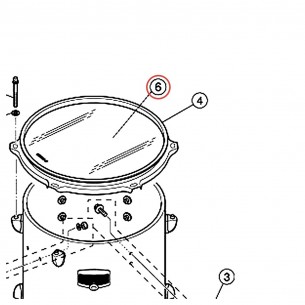 Peau de tom 10" transparente Gigmaker - YAMAHA U0284050