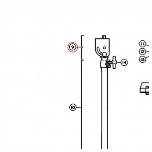 Section de tube supérieur Silencer SL10J - YAMAHA U0300100