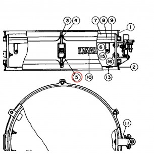 Coquille complète pour caisse claire Silencer SL12SD - YAMAHA U0300150