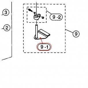 Support de grosse caisse v3 ABD1018F / ABD1018JF - YAMAHA U0300311