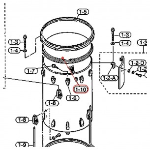Timbre complet Cocktail Drum CD15CJ - YAMAHA U0330010