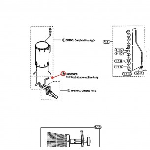 Bras de fixation de pédale Cocktail Drum CD15CJ - YAMAHA U0333080