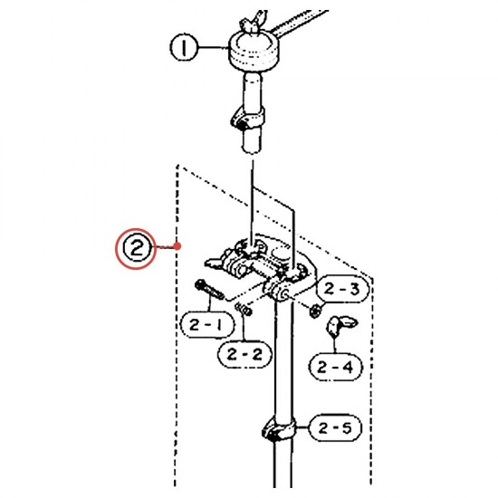 Tom Holder Base Assembly - TH-71W / TH-71S - YAMAHA U0400200
