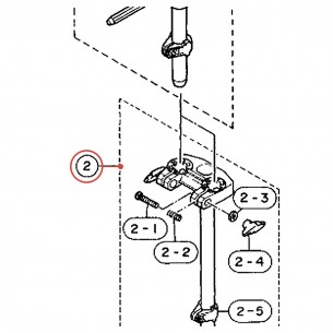Embase de support de tom B (IDN) TH-840A - YAMAHA U0400210