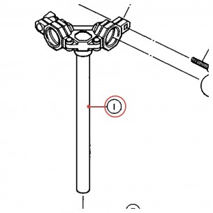 Tom Holder Base Assembly - TH-51W - YAMAHA U0400300