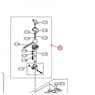 Rotule de support de tom v2 CL940B / TH940B (CHN) - YAMAHA U0410881