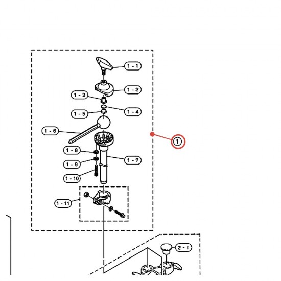 Rotule de support de tom v2 CL940B / TH940B (CHN) - YAMAHA U0410881