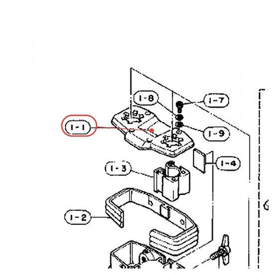 Embase de support de tom (D supérieure) TH-80W - YAMAHA U0412220