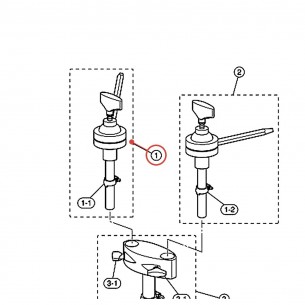Position Clamp 22.2 Left (PC) - Gigmaker THGM - YAMAHA U0412300