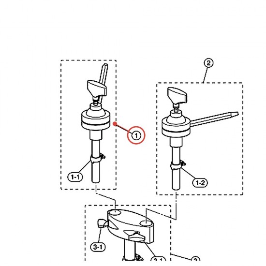 Bague mémoire 22,2 droit (PC) Gigmaker THGM - YAMAHA U0412310