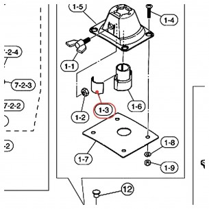 Insert de serrage métal (N) pour grosse caisse Absolute MAB / BAB - YAMAHA U0413430