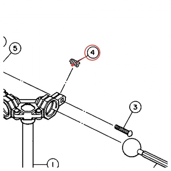 Ressort de support de tom WS-710 / WS-712 - YAMAHA U0413460