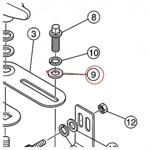 Metal Washer M6 for Hi-Hat Stand HSAT930 - YAMAHA U0525880