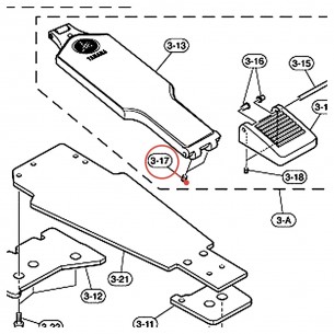 Vis de blocage Allen M5 x 6 pour pédale FP9500D / DFP9500 - YAMAHA U0536170