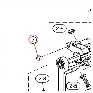 Écrou borgne bombé M5 pour pédale DFP9415 / FP9415 - YAMAHA U0555860