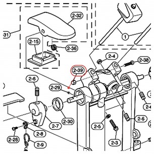 Écrou borgne bombé M5 noir pour pédale FP9500D / DFP9500 - YAMAHA U0555930