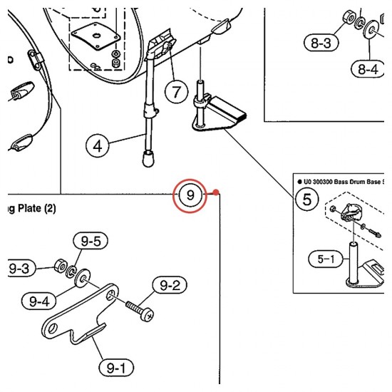 Hang Plate (2) - HipGig HG8T41AL (BD18HGAL) - YAMAHA U0563010