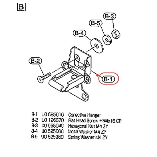 Connective Hanger - HipGig - YAMAHA U0565010