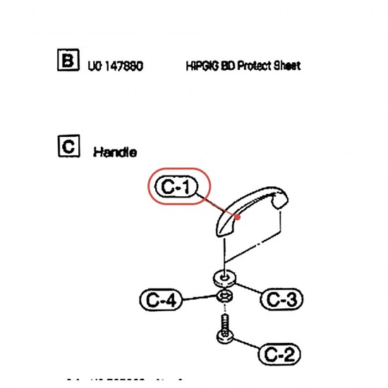 Poignée HipGig - YAMAHA U0565020