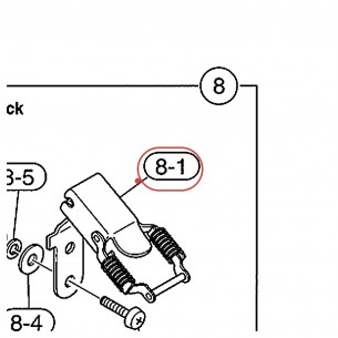 Spring Hook Lock - HipGig HG8T41AL (BD18HGAL) - YAMAHA U0565050