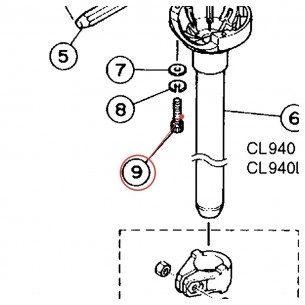 Allen Head Set Screw M5 x 25 ZP - YAMAHA U0595090
