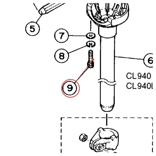 Vis de blocage Allen M5 x 25 ZP - YAMAHA U0595090