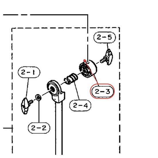 Tilter de perche D (partie supérieure) CS730 / CS735 / CS830 / CS835 - YAMAHA U0602640