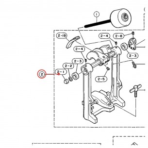 Vis en T M8 x 18 pour pédale FP735A / FP630 - YAMAHA U0603270