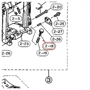 Pointe antidérapante à tête moletée v2 pour pédale FP-820 / DFP700 - YAMAHA U0603310