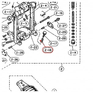 Spur Spring (2) for Foot Pedal FP-820 / DFP700 - YAMAHA U0603320