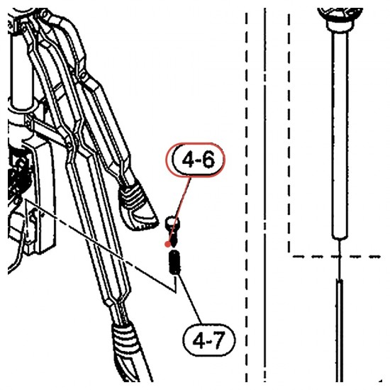 Pointe antidérapante à tête moletée v3 HS730 / HS830 / DFP9500C - YAMAHA U0603430