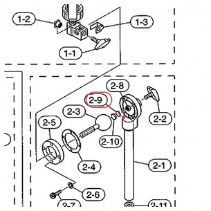 Hexagonal Plate (2) for Snare Stand SS940 - YAMAHA U0603585