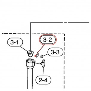 Insert de serrage métal G (19) HS650 / CH740 - YAMAHA U0603660