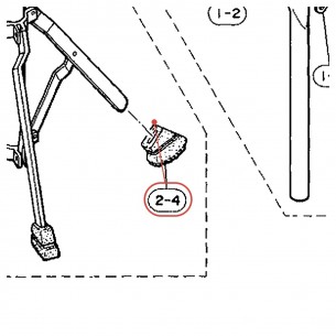 Rubber Foot (6) - CS512 / CS510 / HS520 - YAMAHA U0608060