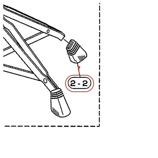 Rubber Foot (11) - CS830 / CS835 - YAMAHA U0608110