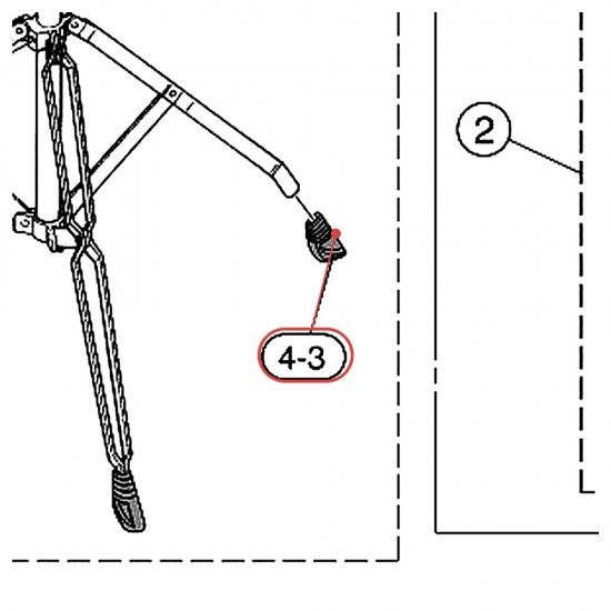 Rubber Foot (15) - CS651WA / CS660A (CHN) - YAMAHA U0608205