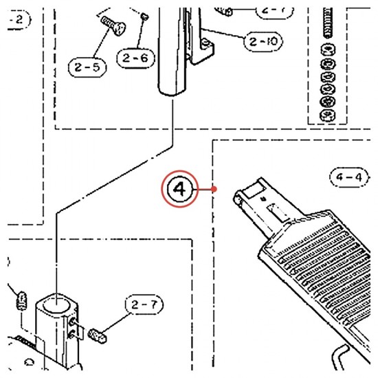 Semelle complète pour pédale FP-910 - YAMAHA U0620050