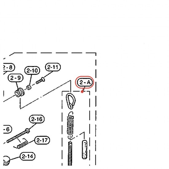 Ressort complet pour double pédale DFP870 / DFP770 / DFP780 - YAMAHA U0620250