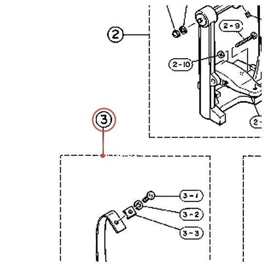 Courroie complète pour pédale FP-510 - YAMAHA U0620600