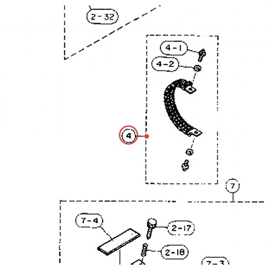 Chaîne double 25-2 complète pour pédale DFP860 / FP820 - YAMAHA U0620650