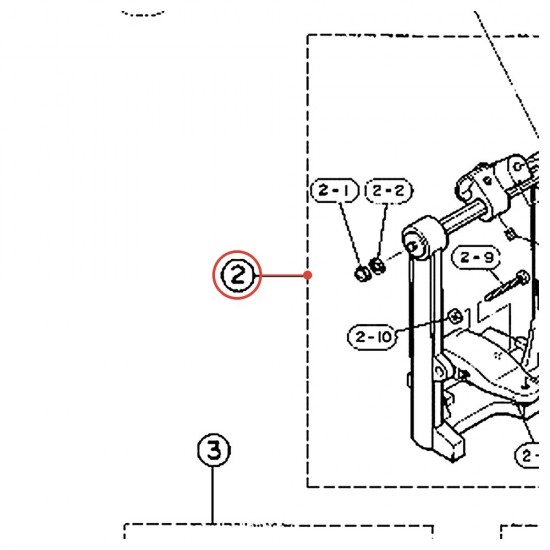 Pédale complète (C-2) FP-510 - YAMAHA U0620710