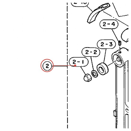 Embase de pédale complète (D) pour pédale FP725 / FP735 - YAMAHA U0620750