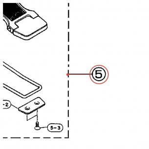 Semelle complète (D) pour pédale FP-810 / DFP850 - YAMAHA U0620760