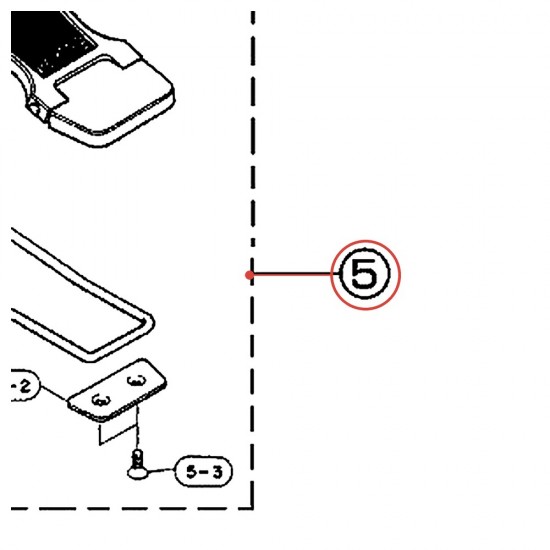 Footboard (D) Assembly for Foot Pedal FP-810 / DFP850 - YAMAHA U0620760