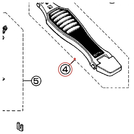 Semelle complète (D) v2 pour pédale FP820 / DFP860 - YAMAHA U0620770