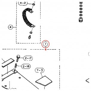 Plaque d'embase de pédale complète v2 pour pédale FP820 / DFP850 - YAMAHA U0620830