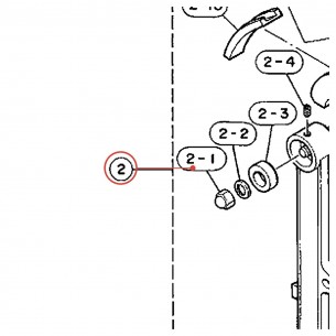 Embase de pédale complète (D) v2 pour pédale FP735A - YAMAHA U0620840